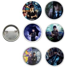 Parti Dükkanım Wednesday Parti Rozeti 6 Adet