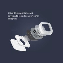 RossClean Smile Dijital Termometre LCD Ekranlı Yüksek Hassasiyetli Sıcaklık ve Nem Ölçer 10LU Set