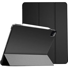 FUJİMAX Apple iPad Pro 12.9 5.nesil 2021 M1 Çipli Kılıf Yatay Standlı Sert P.c Güçlü Mıknatıslı Smart Cover Model A2378,A2461,A2379