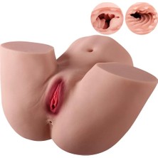 Yuwie Premium Masturbator - Realistik Anal Vajinal 2 In 1 Mega Boy Suni Kalça Vajina 9 kg