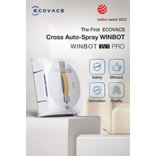 Ecovacs Winbot W1 Pro Pencere Temizleme Robotu, Akıllı Temizlik