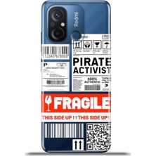 Cupcase Xiaomi Redmi 12C Kılıf Esnek Silikon Kamera Koruma 4K Desenli Özel Tasarım - Fragile