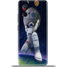 Cupcase Xiaomi Redmi 12C Kılıf Esnek Silikon Kamera Koruma 4K Desenli Özel Tasarım - Liftronout