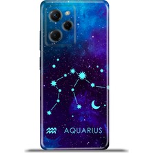 Cupcase Xiaomi Poco X5 Pro Kılıf Esnek Silikon Kamera Koruma 4K Desenli Özel Tasarım - Kova Burcu