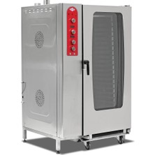 Empero Emp.gkf.40 Plus Konveksiyonel Fırın - Gazlı - 40 Gn-1/1 (20 Gn-2/1) - Kit Arabalı - Lpgli