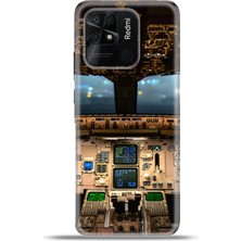 Cupcase Xiaomi Redmi 10C Kılıf Esnek Silikon Kamera Koruma 4K Desenli Özel Tasarım - Kokpit