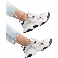 Stilbagshoes Sonia Ithal Özel Seri Kadın Spor Ayakkabı 65137 Beyaz Laci