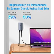 Baseus Super Şarj Ultra Ince Avrupa ve Amerikan Girişli 65W Şarj Başlığı ve 100W Type C Şarj Kablosu