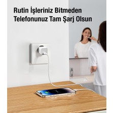 Baseus Super Şarj Isı Dengeli Akıllı Şarjlı Type-C Giriş 30W Şarj Başlık Iphone 15 15 Pro Max Şarj Başlık