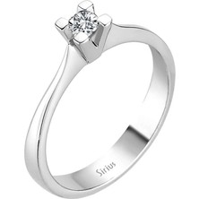 Sirius Pırlanta F Renk 0,17 Karat Pırlanta Tektaş Yüzük 0401R0010