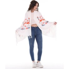 Nurören Flamingo Desenli Peştemal