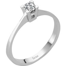 Sirius Pırlanta E Renk 0,14 Karat Pırlanta Tektaş Yüzük 0401R0008