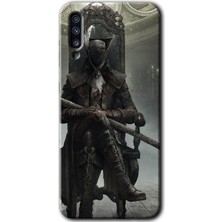 Gramaphone Galaxy A50 Kılıf Hd Desen Baskılı Arka Kapak + Kırılmaz Cam - Bloodborne Hunters