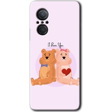 Gramaphone Huawei Nova 9 Se Kılıf Hd Desen Baskılı Arka Kapak + Kırılmaz Cam - Sevgili Ayıcık