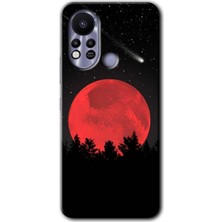 Gramaphone Infinix Hot 11S Kılıf Hd Desen Baskılı Arka Kapak - Kanlı Ay