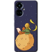 Gramaphone Tecno Camon 19 Pro Uyumlu Kılıf Hd Desen Baskılı Arka Kapak - Küçük Prens