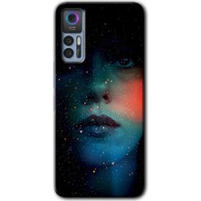 Gramaphone Tcl 30 Kılıf Hd Desen Baskılı Arka Kapak + Kırılmaz Cam - Karanlık Kadın