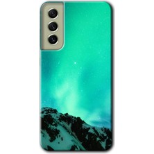 Gramaphone Galaxy S21 Fe Kılıf Hd Desen Baskılı Arka Kapak + Kırılmaz Cam - Aurora