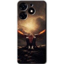 Gramaphone Tecno Spark 10 Pro Uyumlu Kılıf Hd Desen Baskılı Arka Kapak - Wings Of Power