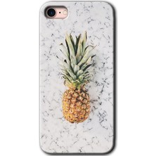 Gramaphone Apple iPhone 7 Kılıf Hd Desen Baskılı Arka Kapak + Kırılmaz Cam - Ananas