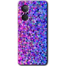 Gramaphone Huawei Nova 9 Se Kılıf Hd Desen Baskılı Arka Kapak + Kırılmaz Cam - Pixel Mozaik