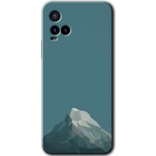 Gramaphone Vivo Y21 Kılıf Hd Desen Baskılı Arka Kapak + Kırılmaz Cam - Alone Mountain