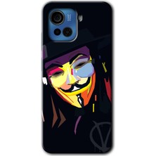 Gramaphone Casper Via F30 Plus Kılıf Hd Desen Baskılı Arka Kapak + Kırılmaz Cam - Vendetta