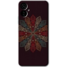 Gramaphone Tecno Camon 19 Neo Kılıf Hd Desen Baskılı Arka Kapak + Kırılmaz Cam - Mandala Flower Wal