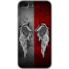 Gramaphone Apple iPhone 7 Plus Kılıf Hd Desen Baskılı Arka Kapak + Kırılmaz Cam - Lucifer