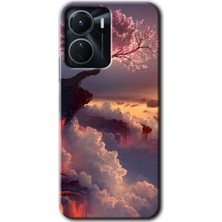 Gramaphone Vivo Y16 Kılıf Hd Desen Baskılı Arka Kapak + Kırılmaz Cam - Uçurumdaki Hayat