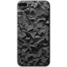 Gramaphone Apple iPhone 7 Plus Kılıf Hd Desen Baskılı Arka Kapak + Kırılmaz Cam - Dark Broke