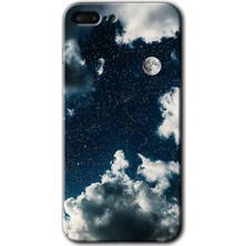 Gramaphone Apple iPhone 7 Plus Kılıf Hd Desen Baskılı Arka Kapak + Kırılmaz Cam - Gece Gökyüzü
