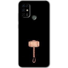Gramaphone Casper Via F20 Kılıf Hd Desen Baskılı Arka Kapak + Kırılmaz Cam - Thor Çekiç
