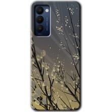 Gramaphone Tecno Camon 18P Kılıf Hd Desen Baskılı Arka Kapak - Branches Flowers