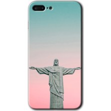 Gramaphone Apple iPhone 7 Plus Kılıf Hd Desen Baskılı Arka Kapak + Kırılmaz Cam - Rio