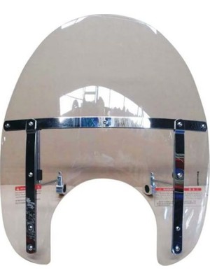 Ebakbak Motosiklet Chopper Ön Siperlik Camı Avrupa Model 4mm  Kalınlık Chopper Model Uyumlu Motor Ön Camı