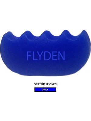 Flyden Silikon Stres Aparatı El Egzersiz Güçlendirici El Bilek Parmak Güçlendirme Mavi