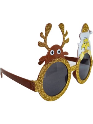 Kidspartim Parti Gözlüğü Rudolph ve Santa  Modeli