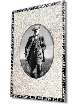 Bay Çağrı Atatürk Cam Tablo 4 mm Dayanıklı Temperli Cam