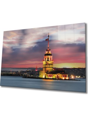 By Çağrı Kız Kulesi Cam Tablo