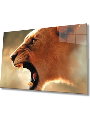 By Çağrı Aslan Hayvan Cam Tablo 4mm Dayanıklı Temperli Cam