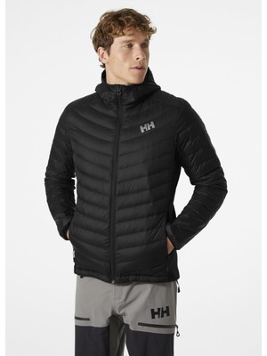 Helly Hansen Verglas Hooded Down Hybrid Insulator Erkek Siyah Kapüşonlu Mont