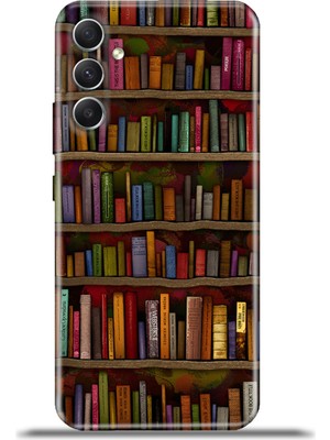 Cupcase  Samsung Galaxy A34 5g Kılıf Esnek Silikon Kamera Koruma 4K Desenli Özel Tasarım - Kütüphane