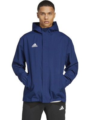 adidas ENT22 Aw Jkt Erkek Futbol Antrenman Yağmurluk IK4011 Mavi