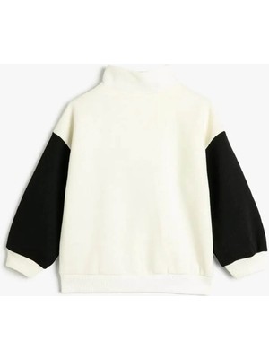 Koton Kız Çocuk Sweatshirt Ekru 4WKG10290AK