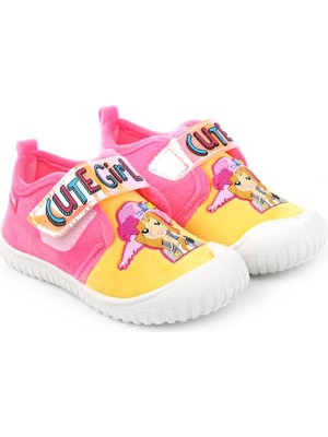 Gezer 03377 Kız Çocuk Günlük Cırtlı Panduf Kreş Ayakkabı