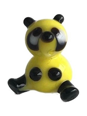 Hasyılmaz El Yapımı Mini Murano Cam Panda Biblo A98-01