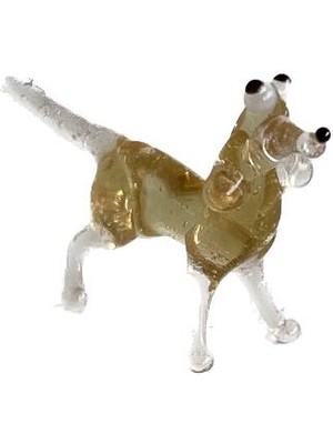 Hasyılmaz El Yapımı Mini Murano Cam Köpek Biblo A107-03