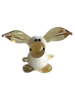 Hasyılmaz El Yapımı Mini Murano Cam Eşek Biblo A109-02