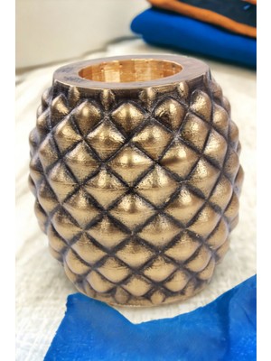 Kaktüs Saksı Dünyası El Yapımı Saksı Premium Kalite Dekoratif Saksı Ananas